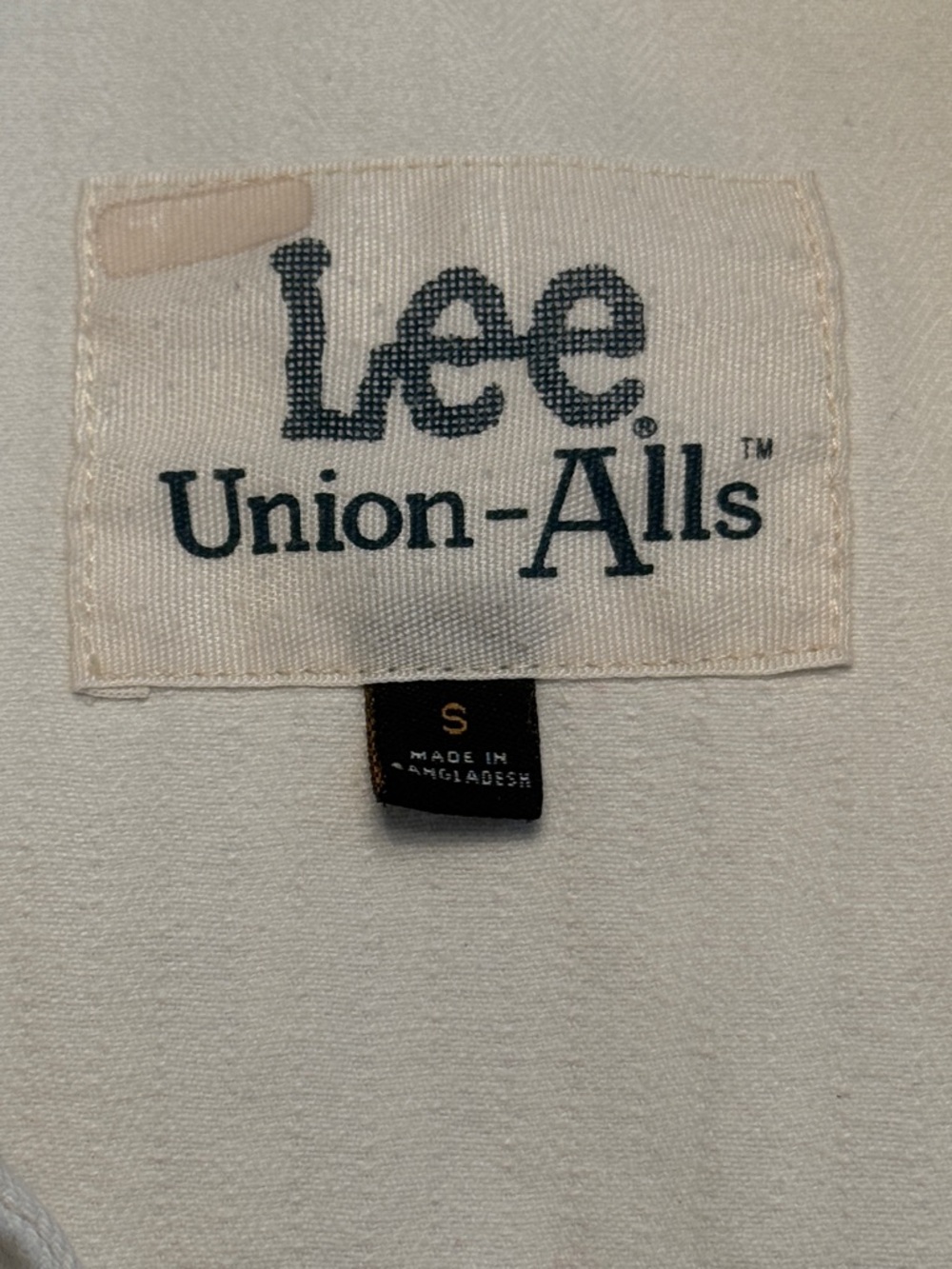 Lee Union-Alls Denim Short Romper Jumpsuit Ivory |Cream Utility Jumpsuit Small - Picture 3 of 16